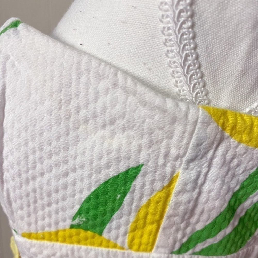 LILLY PULITZER Strapless Dress in Daffodil Print with Lace Detailing - Picture 3 of 11